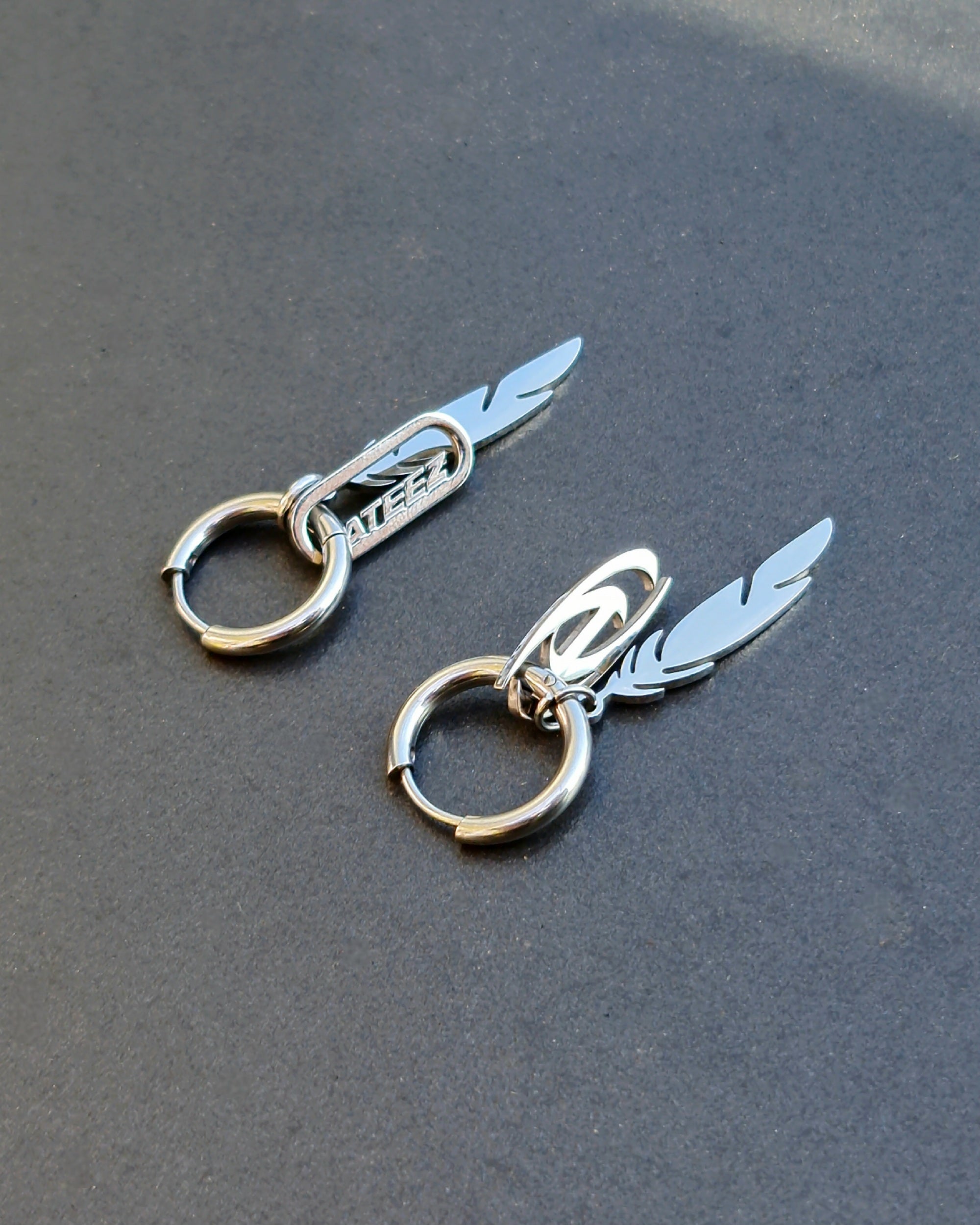 Ateez Halazia Mystical Feather Earrings - Nikaneko