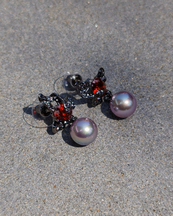 Blooderfly Pearl Earrings