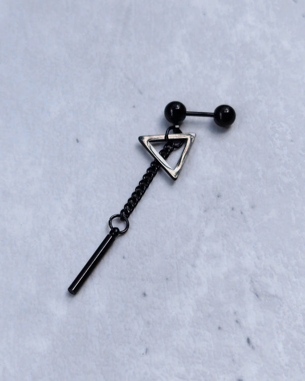 Geometric Earring Black