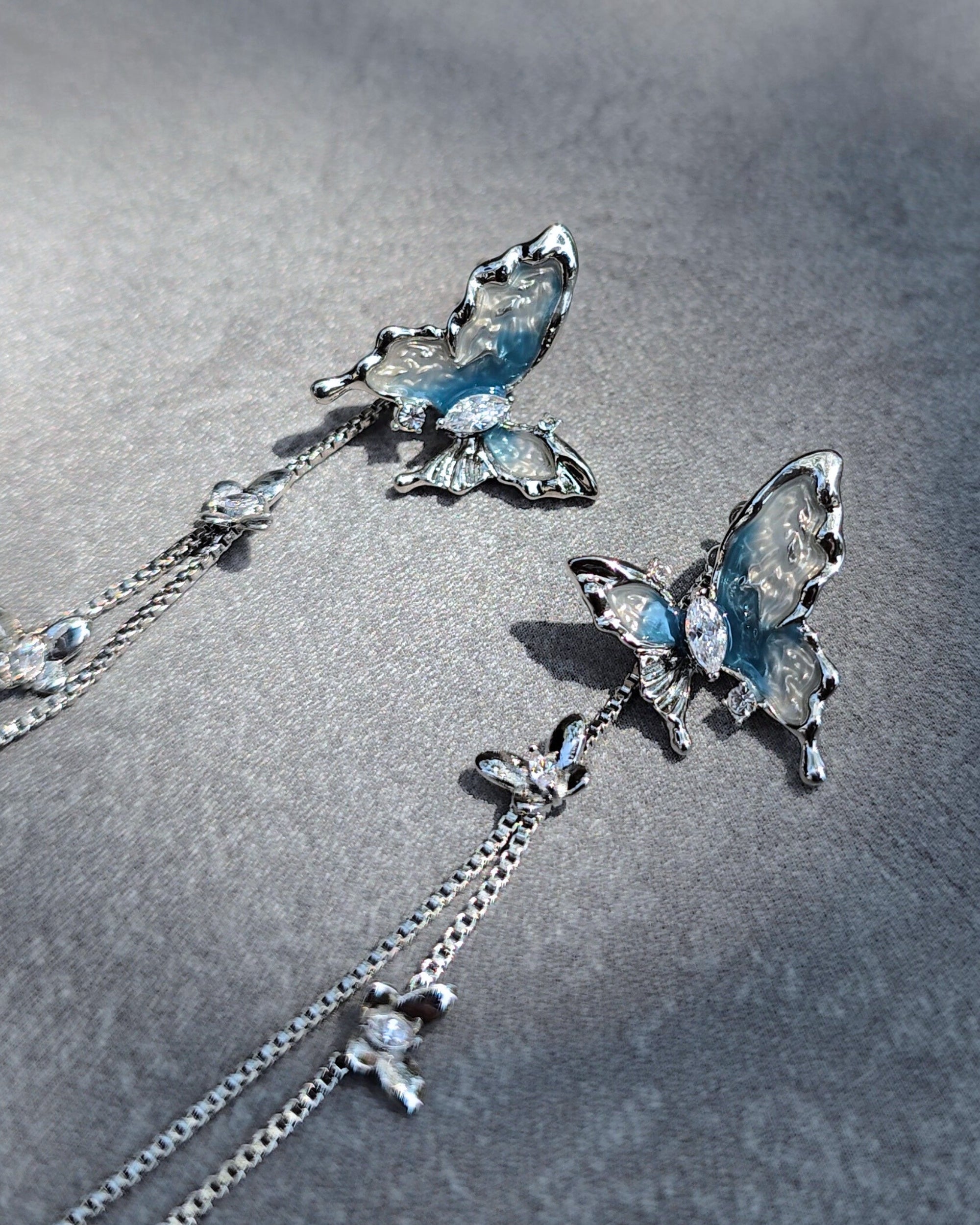 Glacier Wings Dangle & Drop Earrings - Nikaneko