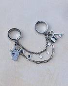 Jungkook Inspired Double Chain Ring Eternal Seven