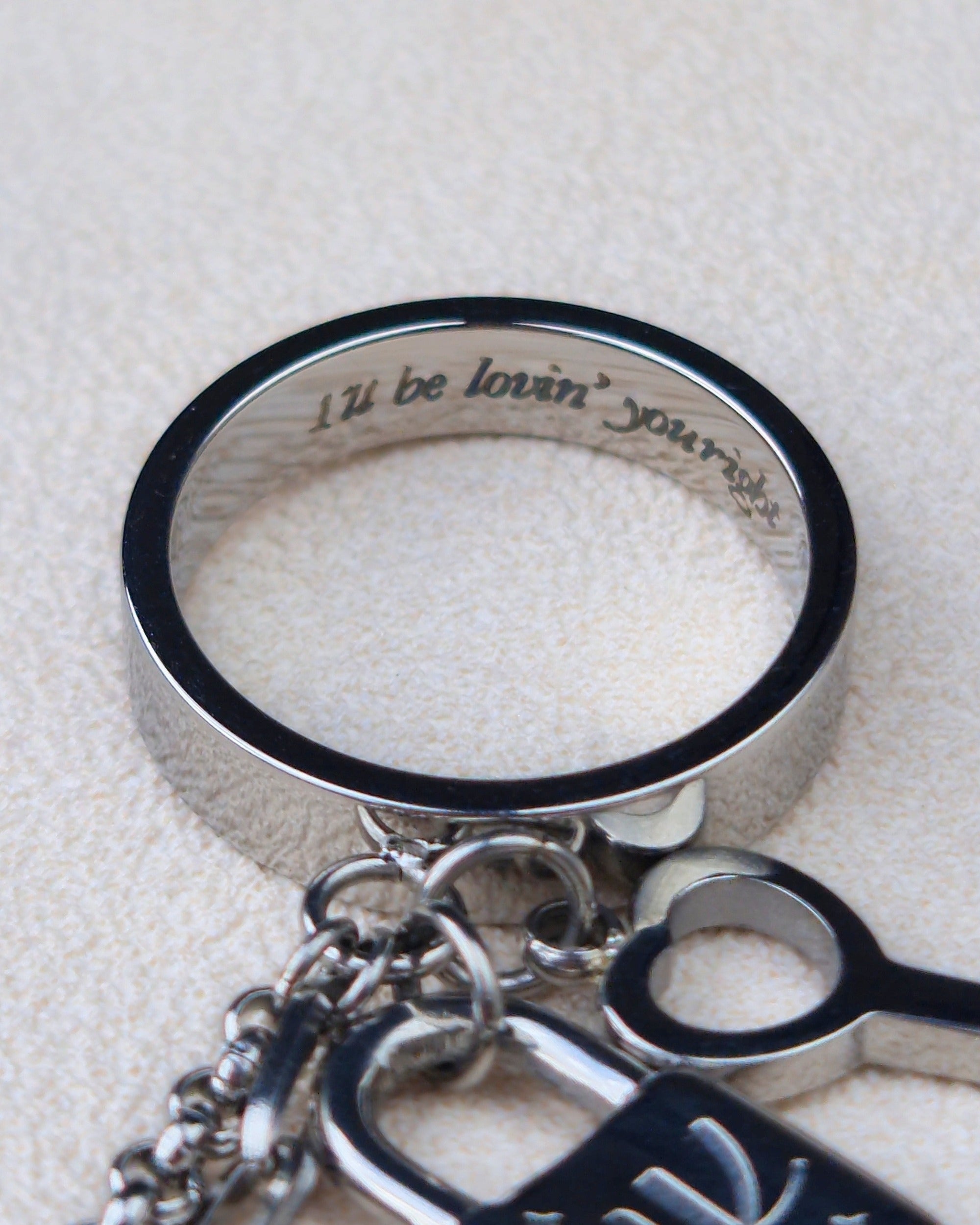 Jungkook Inspired Double Chain Ring Eternal Seven - Nikaneko