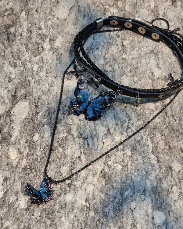 Midnight Flutter Necklace and Choker
