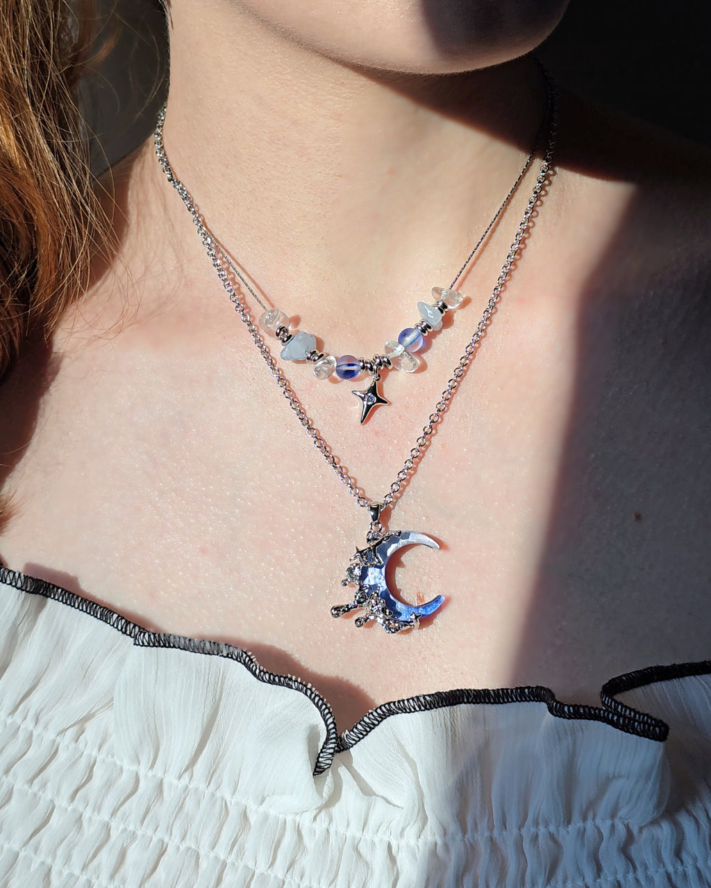 Midnight Crescent Necklace - Nikaneko