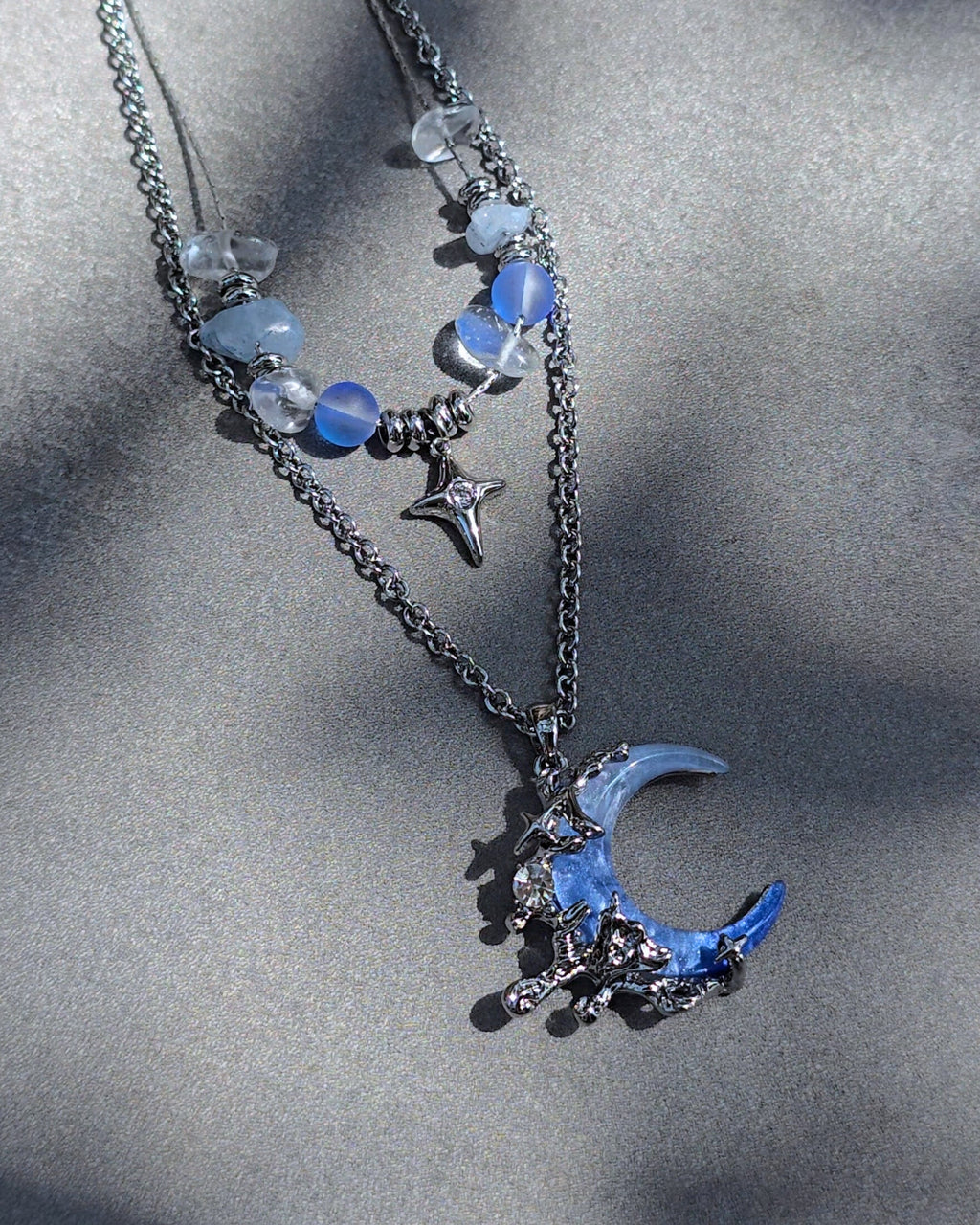 Midnight Crescent Necklace - Nikaneko