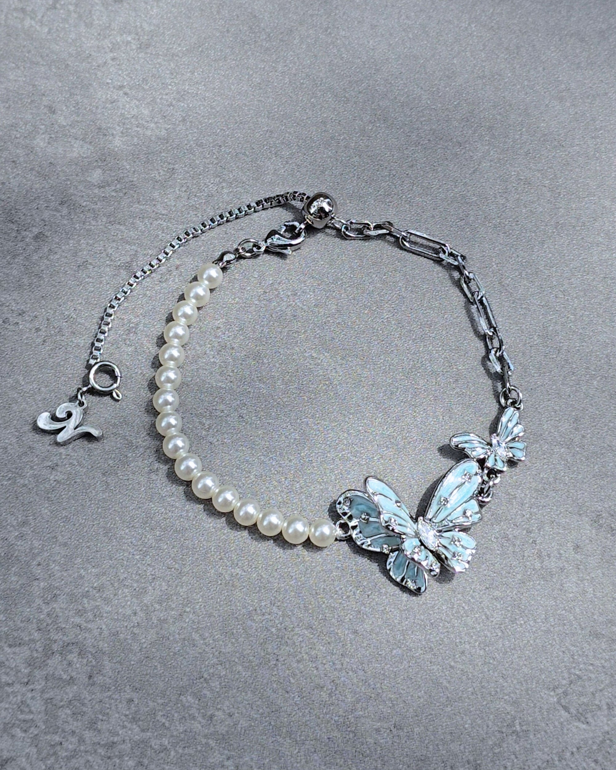 Minty Dew Butterfly Bracelet - Nikaneko