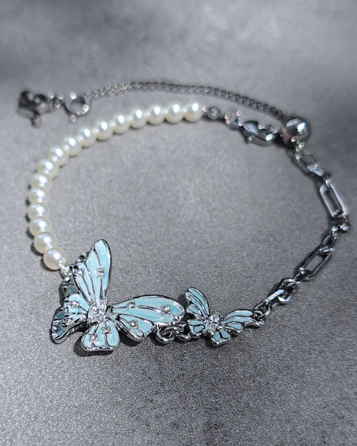 Minty Dew Butterfly Bracelet - Nikaneko
