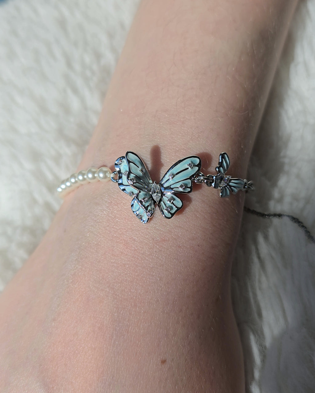 Minty Dew Butterfly Bracelet - Nikaneko