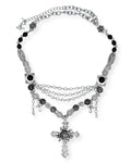 Sacred Rose Cross Necklace - Nikaneko