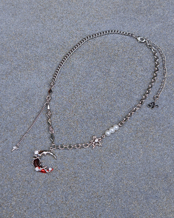 Scarlet Moon Necklace