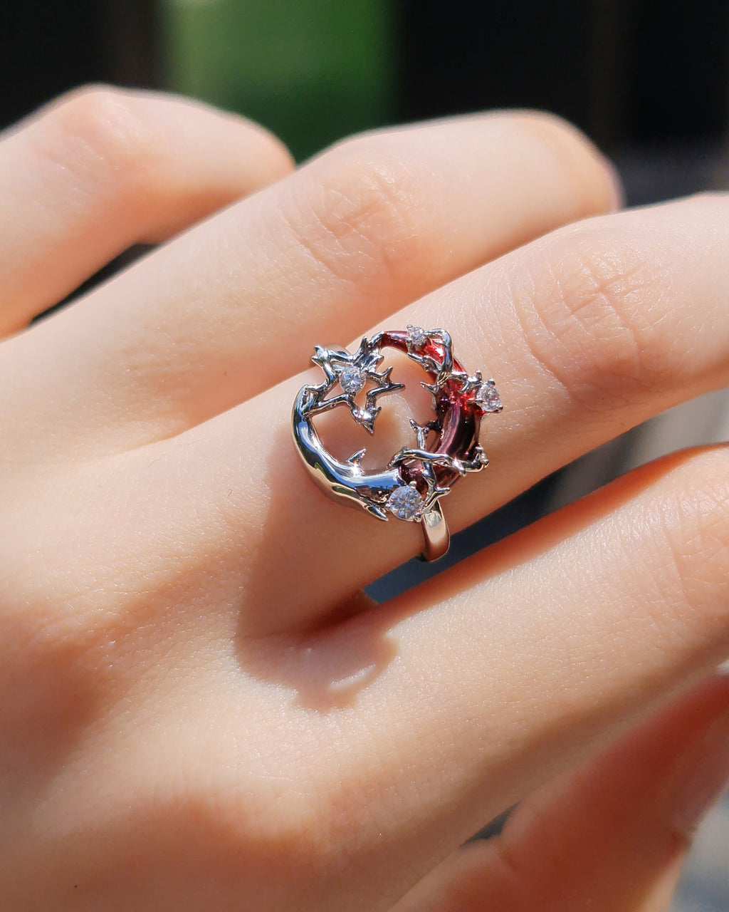 Scarlet Moon Ring - Nikaneko