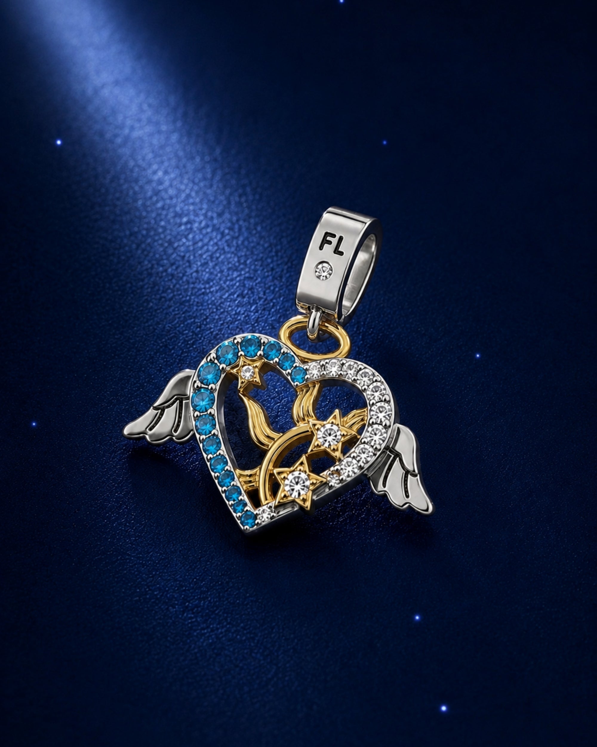 Felix Angel Heart Charm