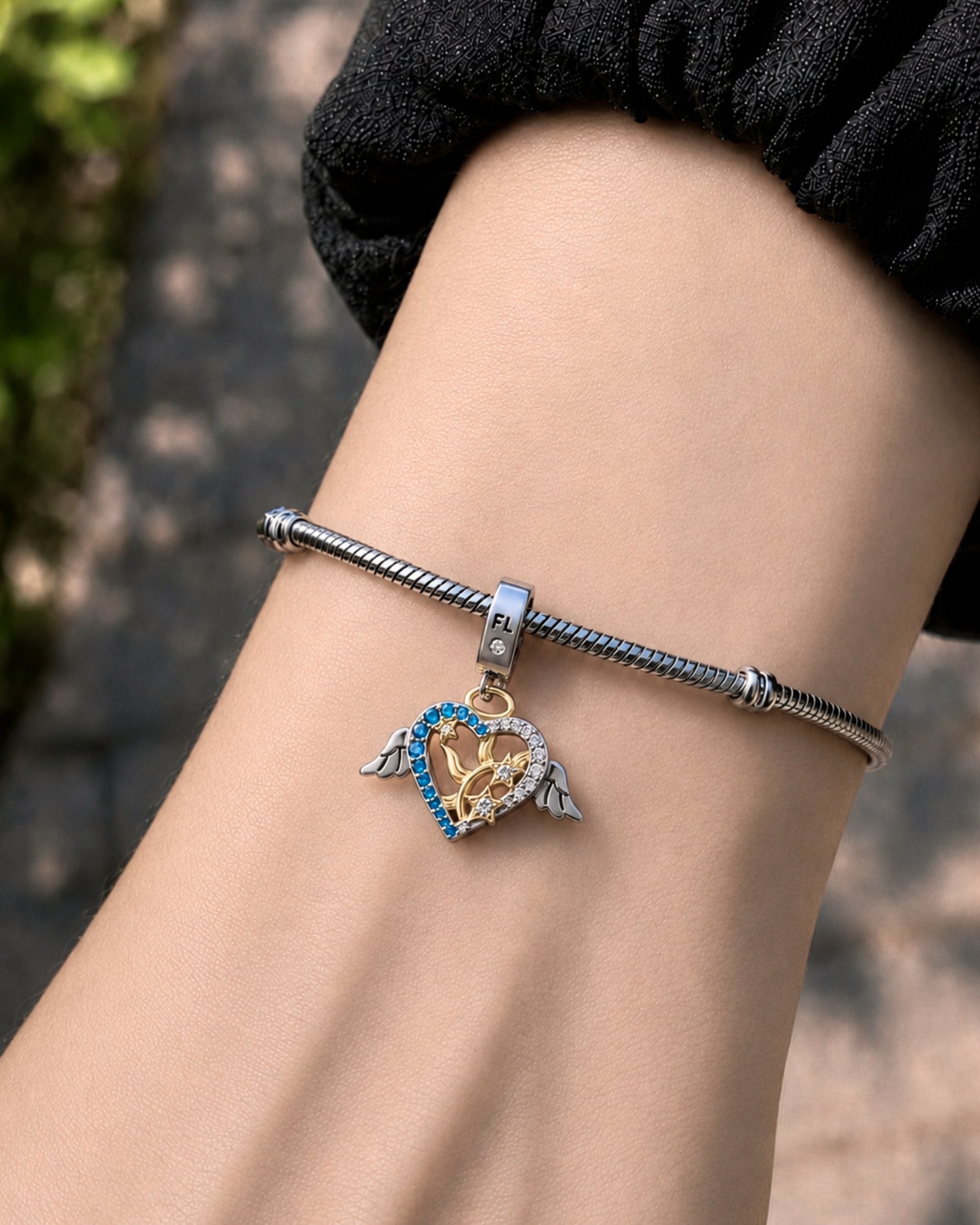 Felix Angel Heart Charm
