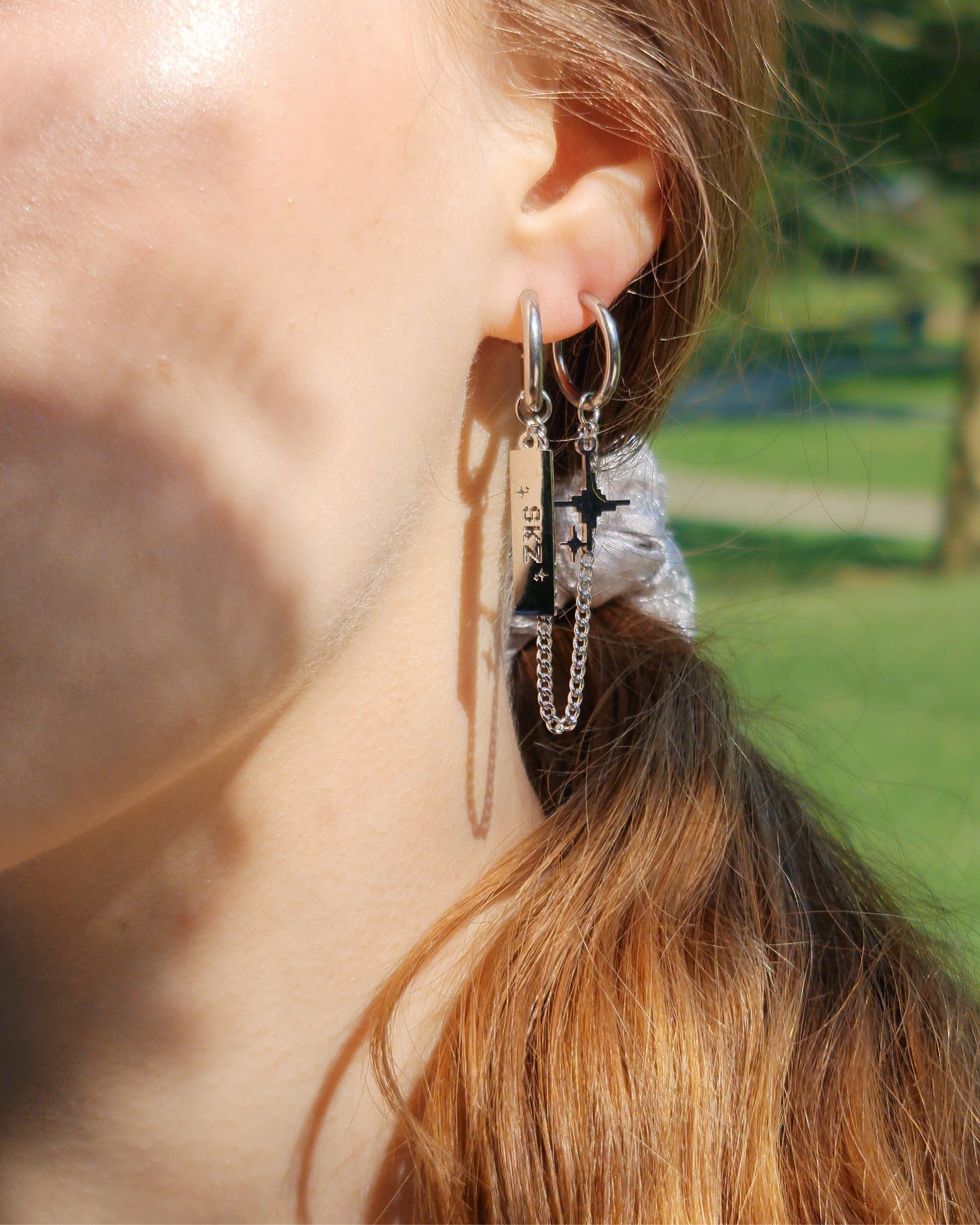 Stray Kids Stay Pixel Saturn Earrings – Nikaneko