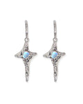 Moonstone Star Earrings - Nikaneko