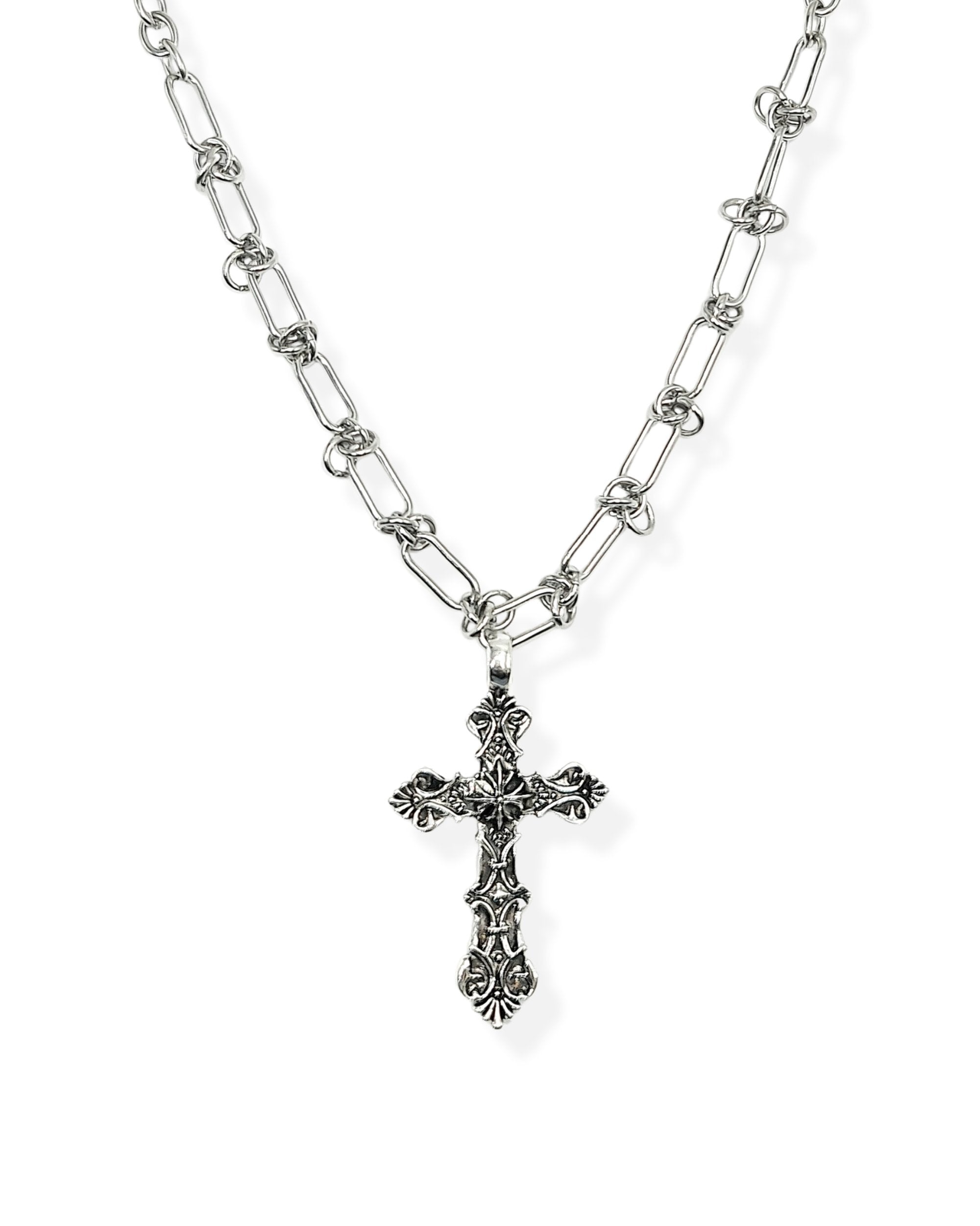 Ornamental Cross Necklace - Nikaneko