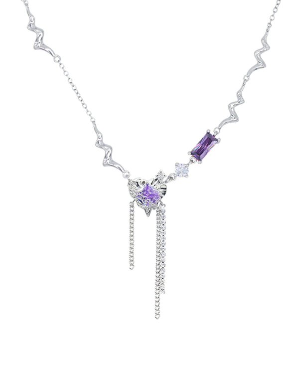 Necklace Purple Gem Inspired by BTS Love Yourself - Nikaneko